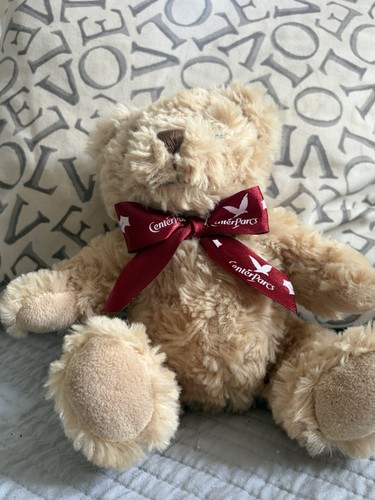 Centre parcs teddy - red, bow