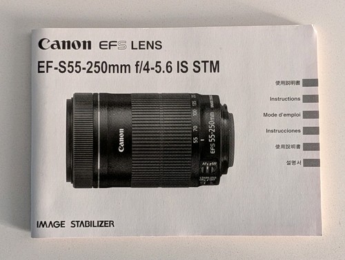 Canon lens 250mm f - lens, 55-250mm