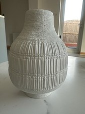 Rosenthal Structura Ribs Vase 23cm Studio-Line 2013 Bisque Porcelain Germany