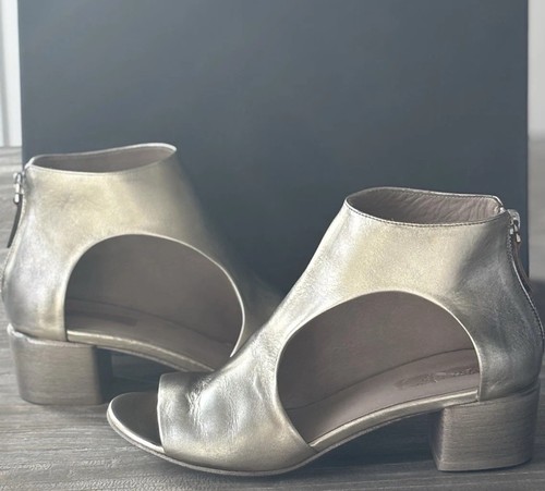 Marsell gold peep toe sandals - marsell,
