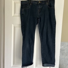 Yes Yes Ladies Blue Skinny Cropped Jeans Size 14