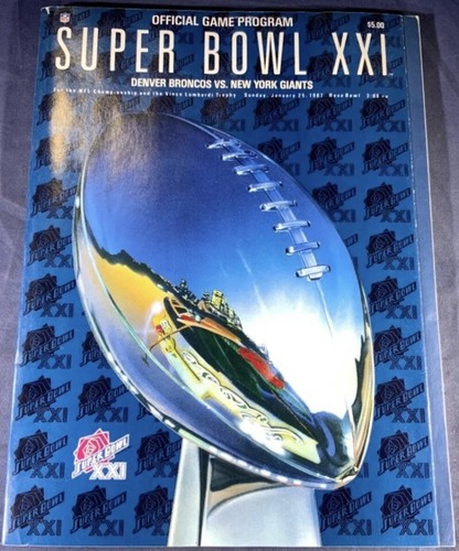 Super bowl program giants - bowl,