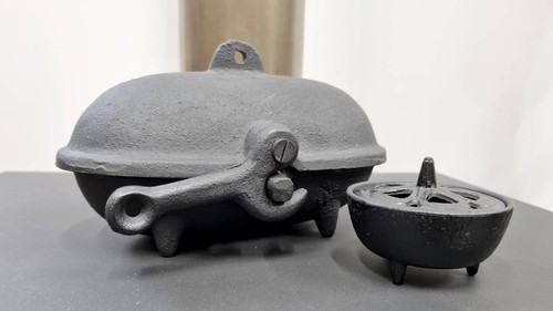 Cast iron potato cooker wax - iron,