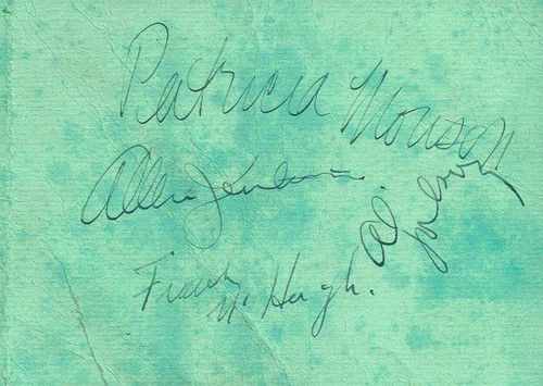 Jolson hand signed vintage - al,
