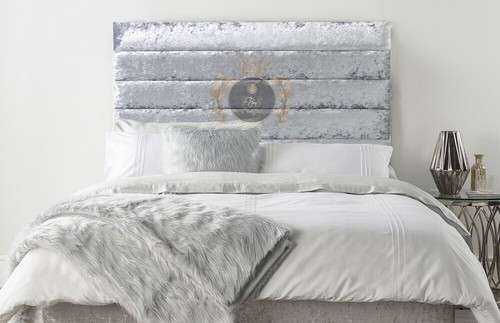 Bed headboard crushed velvet - bed,