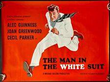 Man in the White Suit ORIGINAL Quad Movie Cinema Poster Alec Guinness EALING RR