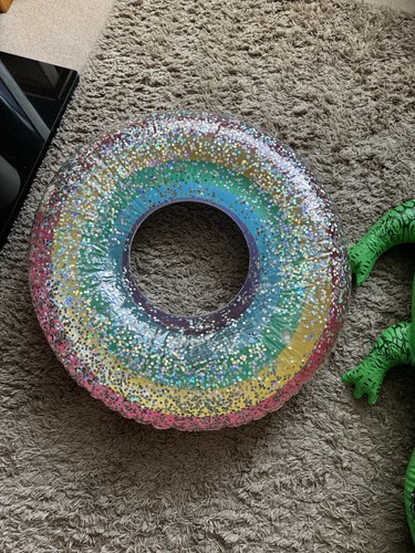 Large inflatable ring beach - inflatable, ring,