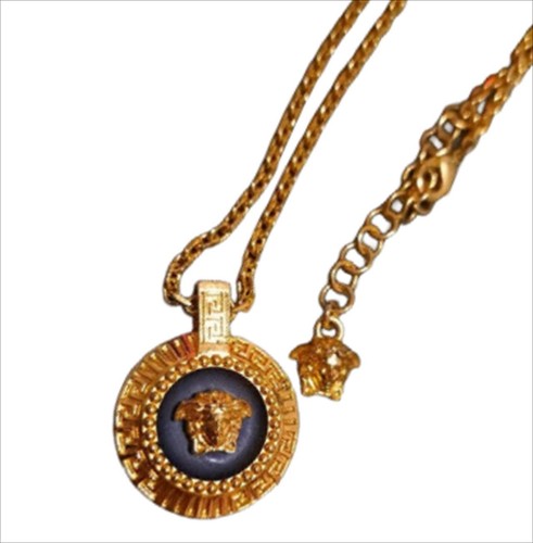 Versace necklace gold - versace, gold-tone