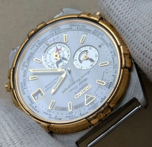 Seiko world timer 6m15 0020 - seiko,