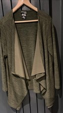 Waterfall Cardigan, Size Large Green