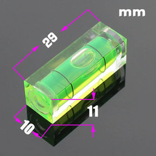 Mini Spirit Level 29mm Bubble Square Rectangle Small Acrylic Vial Quality DIY