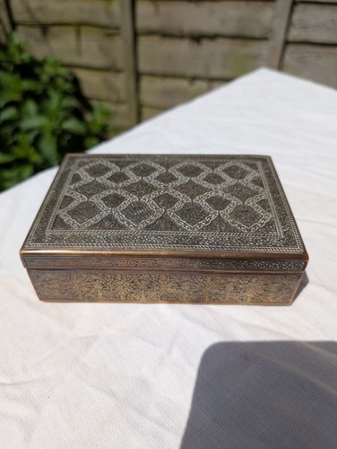 Antique brass kinco cigarette - brass,
