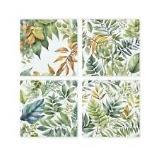 Green Leaves Coaster Set -