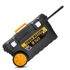 Heavy-Duty Mobile Storage Deep Tool Rolling Toolbox Durable Metal Latch Wheels 