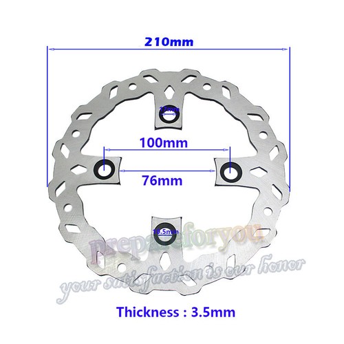 210mm brake disc rotor - brake, for
