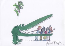 QUENTIN BLAKE Signed 12x8