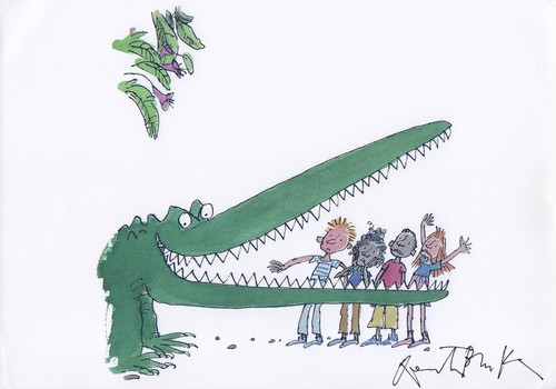 Quentin blake signed 12x8 - signed,