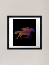 HORSE RACE Framed Art Print