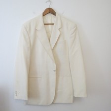 Vintage Cream Tuxedo Blazer 42