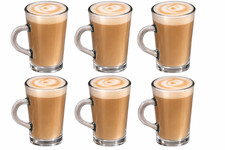 Clear glass latte coffee - clear,
