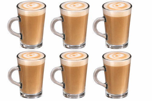 Clear glass latte coffee - glass,