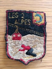 Vintage Woven Cloth Badge Les 2 Alpes