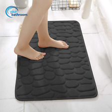Black Pebbles Bath Mat