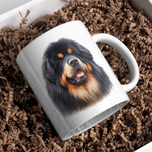 Tibetan mastiff dog - mastiff, white