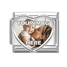 Custom Love HEART Photo Charm
