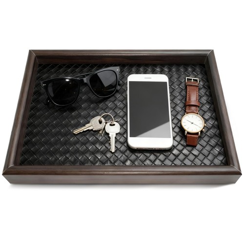 Wooden valet tray desk - valet,