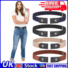 No Bulge Hassle Buckle-Free Elastic Belts Womens Mens Invisible Belt Jeans Dress