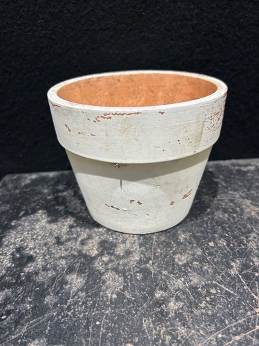 Vintage terracotta plant pot - plant,