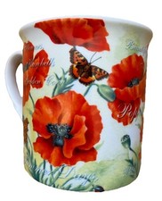 Poppy China mug Bone china mug
