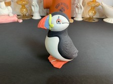 HIGHBANK POTTERY Lochgilphead SCOTLAND PORCELAIN PUFFIN FIGURE unglazed matte