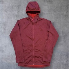Womens Burgundy Rab Nucleus Full Zip Fleece Hoodie Hoody Jacket (Size S) S399