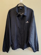 Gant USA Sport Nylon Windcheater Jacket Mens Large Navy Blue Coat Windbreaker 