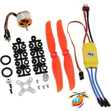 2200KV Brushless Motor & 30A ESC + Propeller Props Combo Set for RC Plane Parts