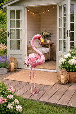 Large Pink Flamingo Garden
