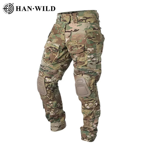 Combat pants with knee pads - knee,