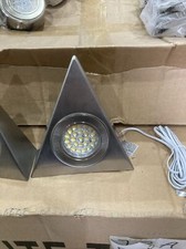 Brushed Silver Triangle 120mm X 135mm Spotlight Surround/ Spacer