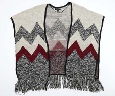 Primark Womens Multicoloured Jacket Poncho Size M