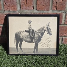 RARE 1931 Signed Horse Racing