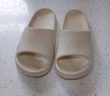 Zara White Sliders Size 3uk 36eu Ladies