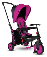 SmarTrike STR3 Trike 6 In 1 Compact Folding Stroller Pink Handle