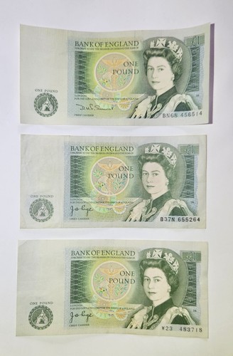 Set english pound notes - of,