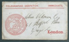 GB Victorian Telegraph cover