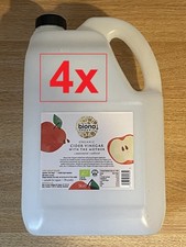 4x Empty 5 Litre Liquid Containers (Bottle Carton Water Carrier Food Drink Safe)