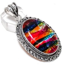 Natural Ammolite Gemstone 925