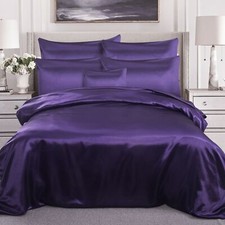 6 PCS SATIN SILK BEDDING SET
