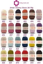 Sirdar Country Classic DK 50g - RRP £3.70 - Our Price from £2.95
